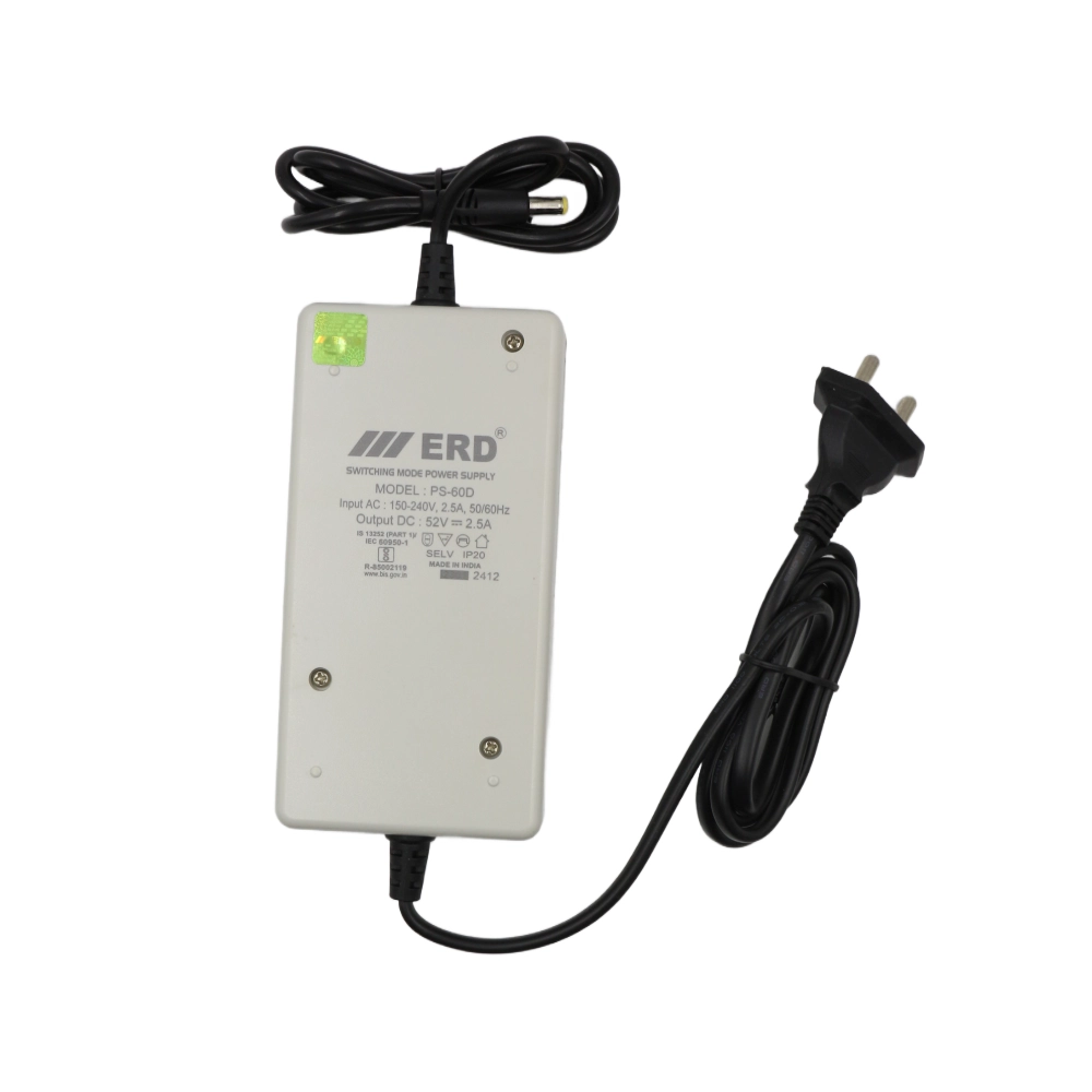 ERD Smps Power Adapter 52v/2.5a For POE Switch (PS089) view 2